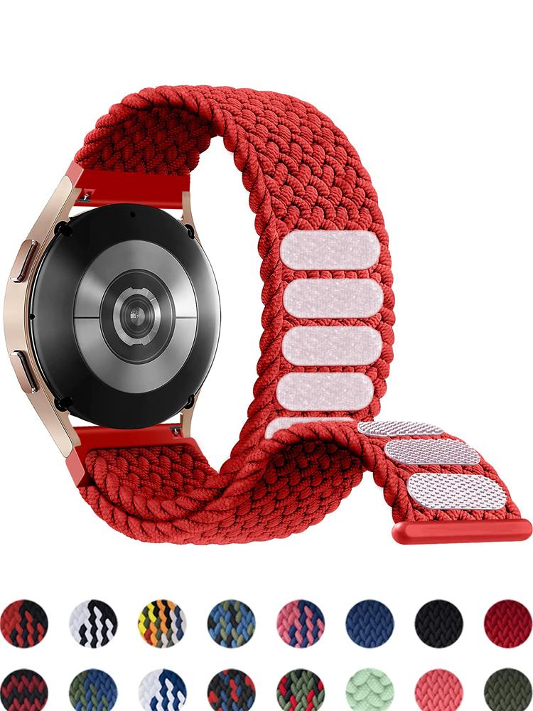 Strap For Samsung Galaxy Watch 6/5/pro/4/Classic/3/active 2 Elastic Braided Solo Loop Bracelet Huawei Watch GT/2/2e/3/pro Band