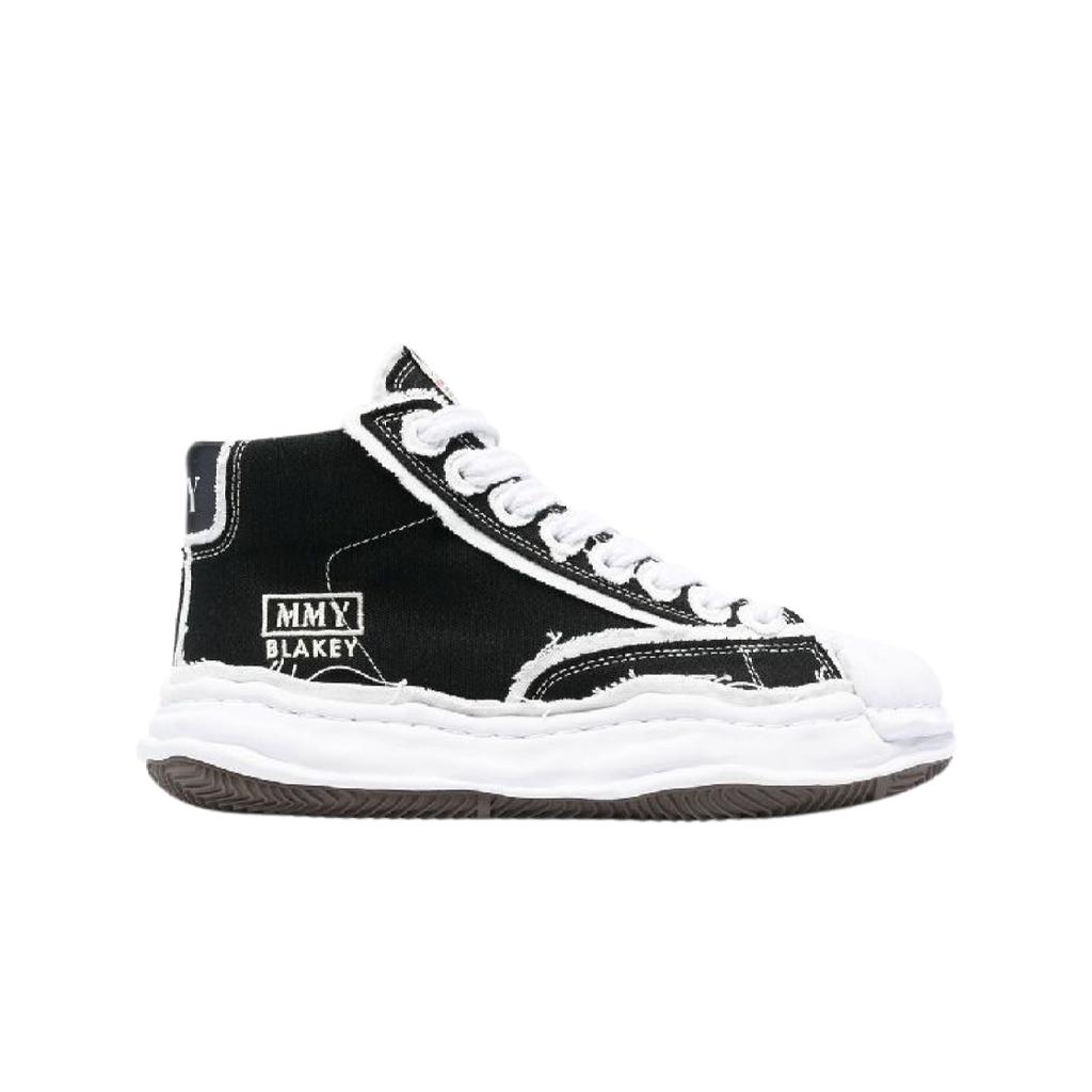 Maison Mihara Yasuhiro Blakey Og Sole Oh Canvas High-top Sneakers Black