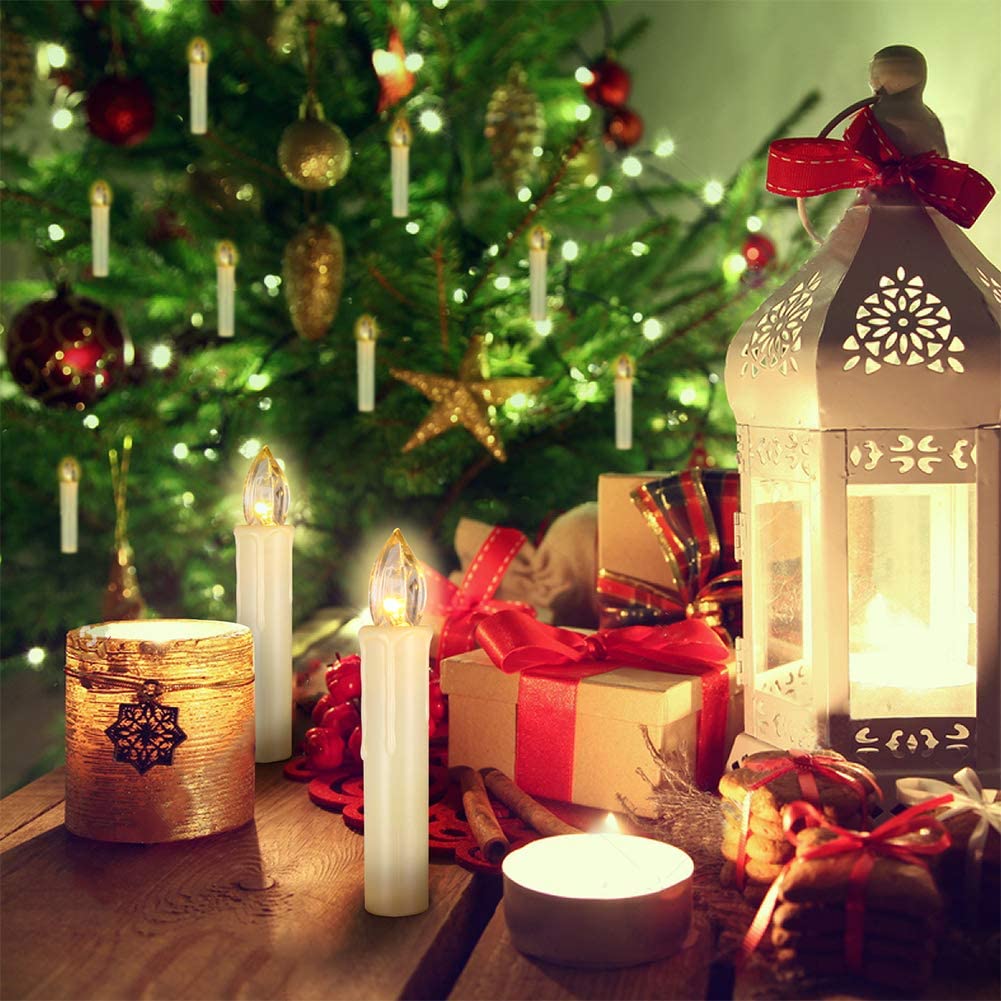 12pcs Remote Control LED Candles Wireless Christmas Candles LED Flickering Flame