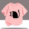 Funny Cat Graphic Kids Tshirts Summer Cartoon Casual Tops for Boys Girls Kawaii Children Colorful ONeck Short Sleeve Tshirts