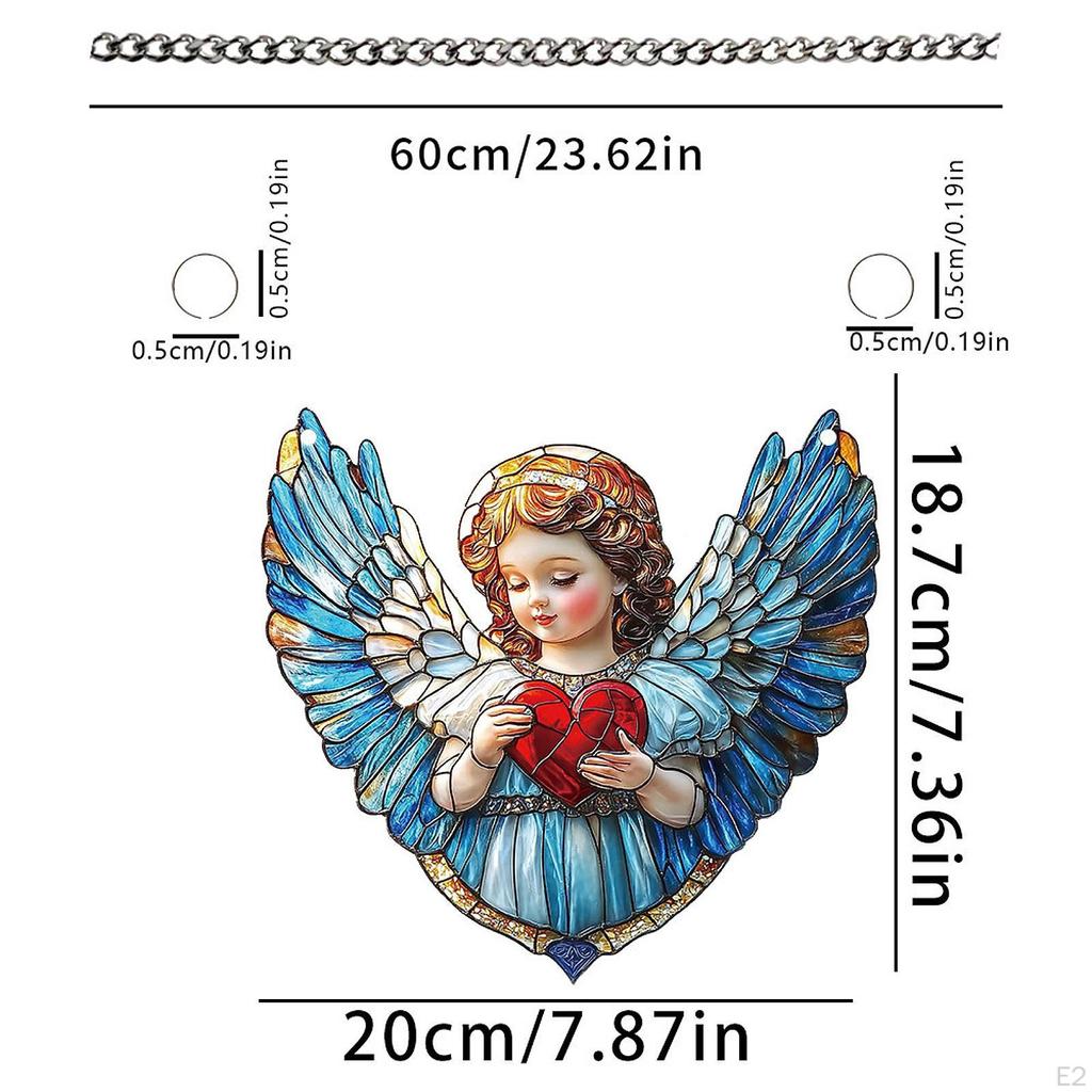 Angel Hanging Ornament Valentine's Day Sign Couples Love Decoration Indoor Pendant