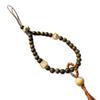 Green Sandalwood Lotus Phone Charm & Anti-Lost Keychain Wrist Strap