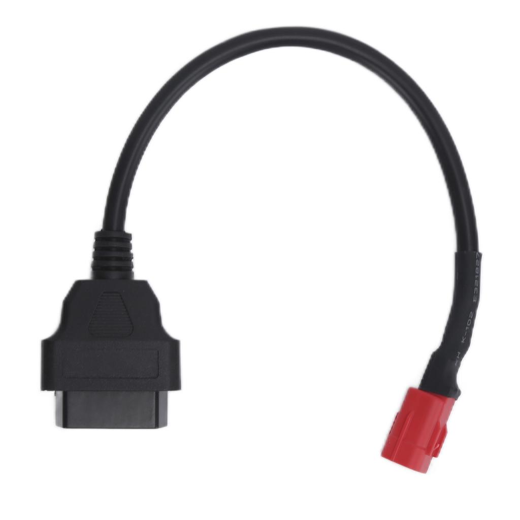 Motorcycle OBD 16Pin to 6Pin Connector Cable Flexible Black Maintenance Modification