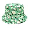 Top Cartoon Frog Bucket Hat Cute Printing Pattern Fisherman Hats Green Double Sides Panama Cap Adult Unisex Summer Sun Outdoor