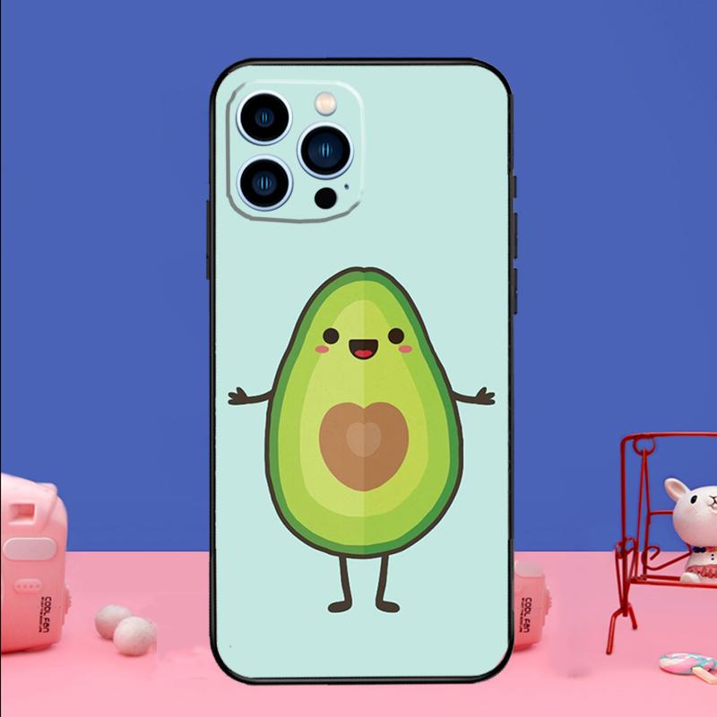 Hübsche Avocado-Handyhülle für iPhone 17 16 15 13 11 12 14 Pro Max mini 15 16 Plus 16e 17 Air Stoßfänger Abdeckung