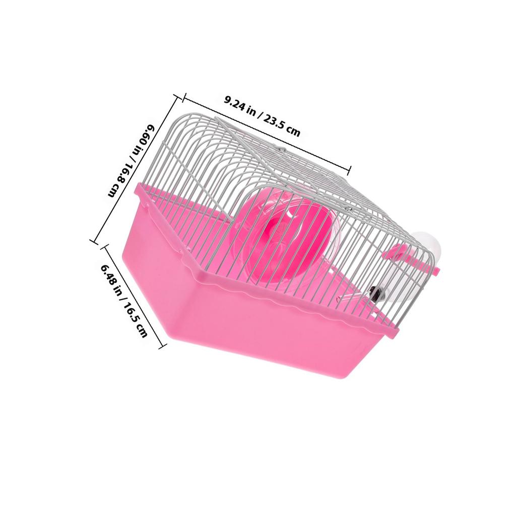Portable Hamster Travel Carrier Cage Small Animal Carrier ABS Material Spacious Ventilated Travel Container for Hamsters