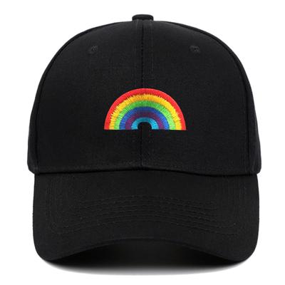 Rainbow Embroidery Baseball Cap with Logo