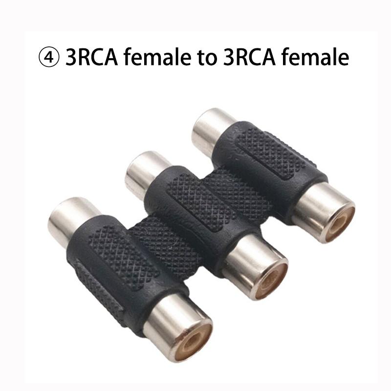 

Аудио-видео разъем 3 RCA AV-муфта Mini RCA 2RCA 3RCA «папа-мама» переходник-удлинитель разъема RCA female to female
