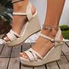 Fashion Sandalias De Mujer Plus Size 35-42 Elegant Summer Women Platform Sandals Comfortable Non-slip Beach Sandals Wedges Shoes