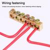 Screw Connector Copper Wire Connector Multi-specification With Hole Screw Brass Connection Row Brass Row Junction Box Electrical