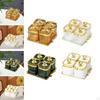 Appetizer Tray with Divided Design for Home Parties and Dried Fruits