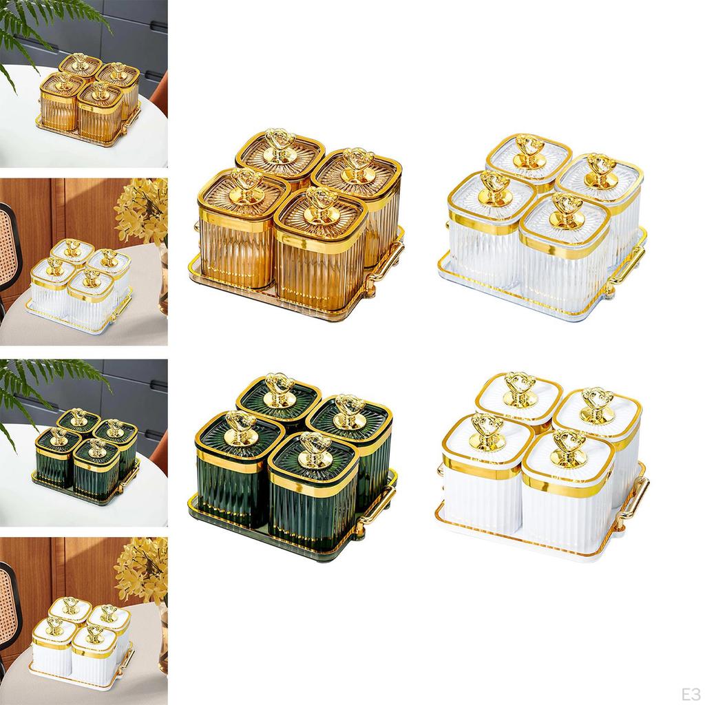 Appetizer Tray with Divided Design for Home Parties and Dried Fruits