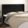 VidaXL Headboard with Ears Black 183x16x118-128 Cm Velvet3119978