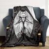 Jack Skellington Blanket Soft Warm Cozy Suitable for Chair Couch Sofa for All Seasons Digital Print Best Holiday Gift for Friends Family