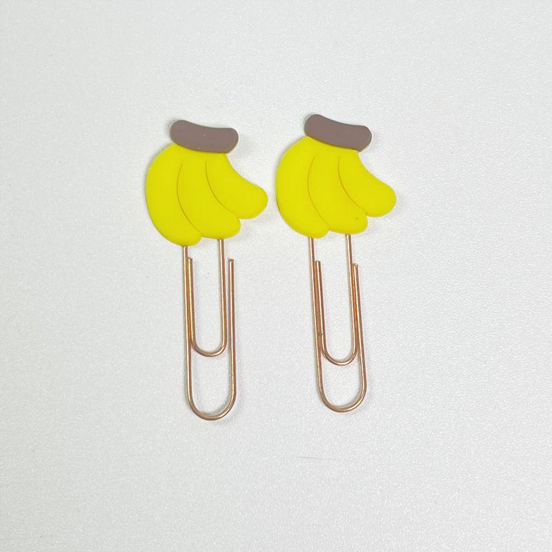 Rose Gold Creative Cartoon Metal Paperclip – Cute Irregular Bookmark Gift for Students
