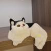 Animal Figurines Plush Kittens Doll Toy Realistic Stuffed Animals Sculptures  for Desktop Decor