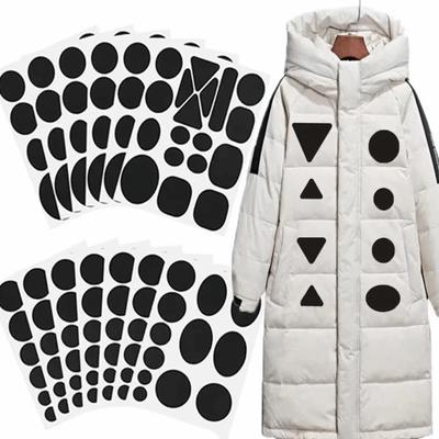 Apparel Applique Self Adhesive Black Patches Jacket Repair Clothes Down Jackets Pant Hole Repair