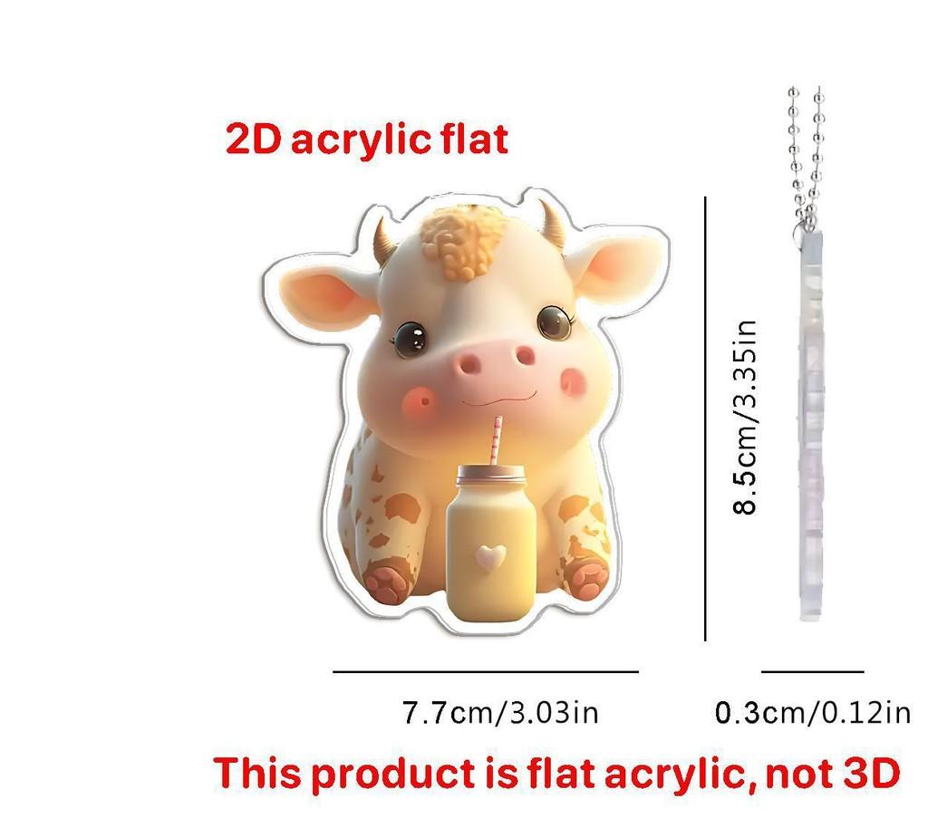 

Тематический очаровательный акриловый брелок с животными для забавных украшений автомобиля, зеркало