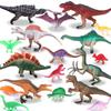Soft Rubber Dinosaur Toy Set for Kids - Small Dinosaur Models for Boys & Girls