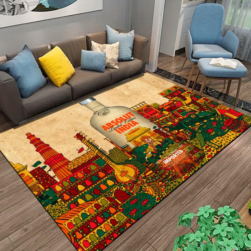Absolut-Vodka Printing Carpet Living Room Bedroom Rugs of Photography Prop Photo Birthday Gift Carpets for Bed Room Alfombras
