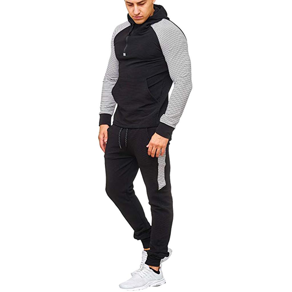 

Мужской свитшот с принтом и молнией, брюки, спортивный костюм M белый