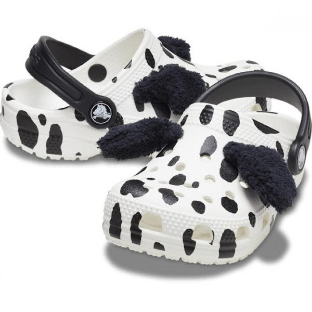 

Crocs SkIes SlIpper Sandals Tqj 209075 103 ClassIc I Am dalmaTIan Clog T whI Blk 155