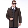 2024 Men's Mid-Length Wool Cashmere Coat - Winter Plus Size Business Style
