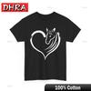 Pferdeshirt Pferdegesicht mit Herz Reitsport-Liebhaber Damen Unisex Shirt T-Shirts Urban Minimalistisch Unisex Freizeitkleidung Ästhetisch