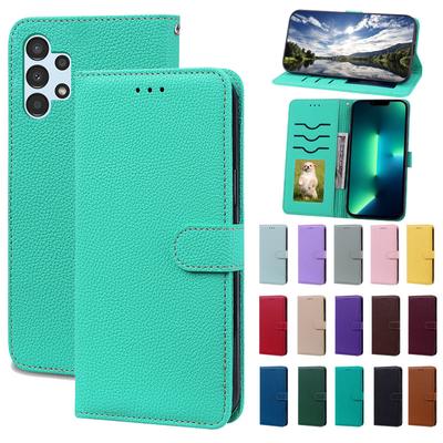 Étui portefeuille en cuir à rabat pour Samsung Galaxy A73, A53, A33, A23, A13, A03S, A03, coque arrière souple avec porte-carte