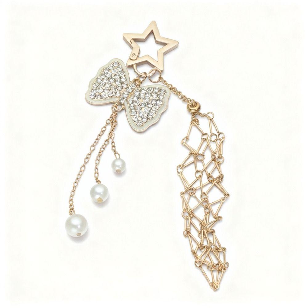 Stainless Steel Metal Net Pocket Lipstick Bag Keychain Silver Color Interchangeable Lip Balm Bag Key Chain Gold Color Y2K