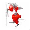 Degree Bench Vise with Swivel Base | Textured Metal clamping plates, nonmarring AntiSlip Sleeves,
