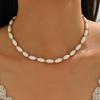 Baroque Elegant Freshwater Shell Choker Necklace for Women