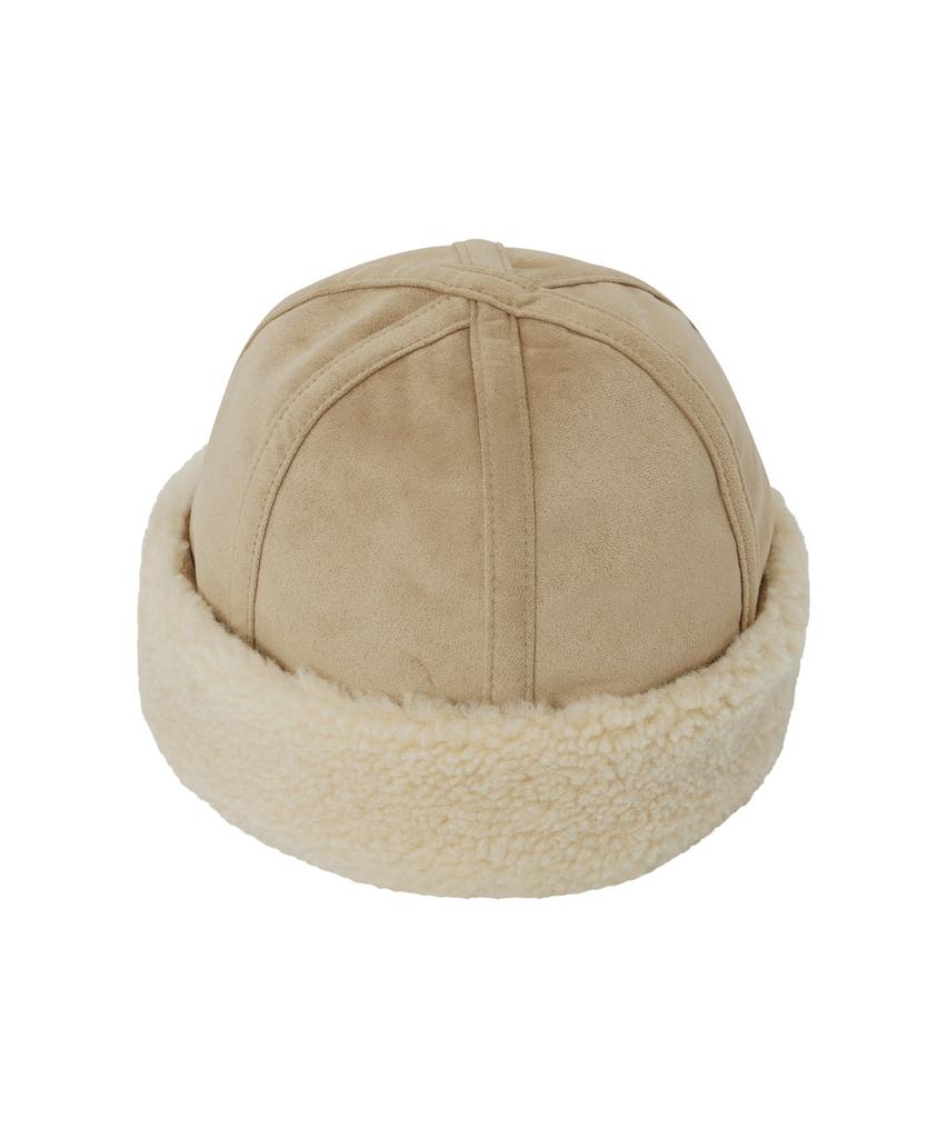 LEE Mustang Leather Beanie Beige