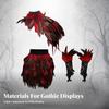 Layered Feather Costume Ensemble with Elastic Waist Skirt Feathered for Halloween Costumes,