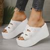 Fashion New Women's Slippers Summer Peep Toe Casual Sandals for Women High Heel Wedge Slipper Non Slip Platform Slippers Sandalias Mujer
