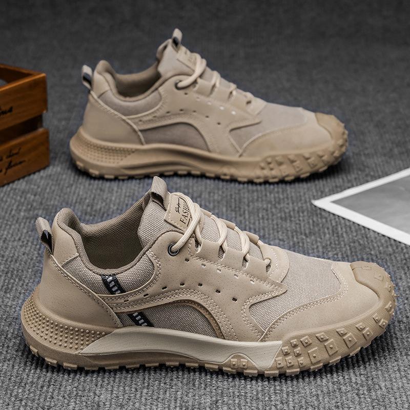 New Men's Single Shoes Outdoor Tooling Shoes Work Breathable Board Shoes Mountaineering Trend Men's Shoes Sports Outdoor Construction Site