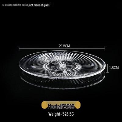 Acrylic PC Transparent Serving Plate