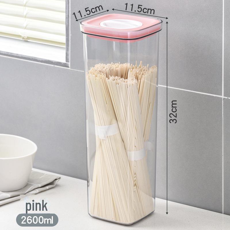 Food-Grade Transparent Plastic Storage Jar - Sealed for Kitchen Snacks & Grains