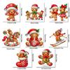 8 Stück Acryl Sonderform Weihnachts-Cartoon Hängende Diamond Art Kits 5D DIY Diamond Art Hängende Dekorationen Schlafzimmerdekoration