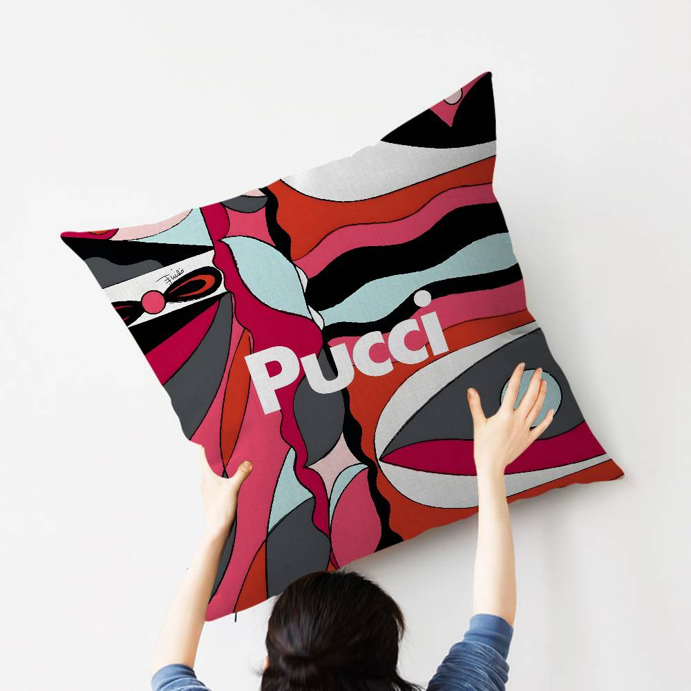 Fashion EEEEmilio logo PPucci Maple Design Cushion Cover Happy Autumn Harvest decor Holiday Decorati Pillow Cover