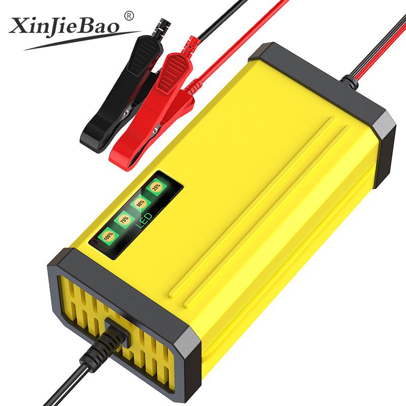 12V Smart Motorcycle & Car Battery Charger: Trickle Charge & Maintenance