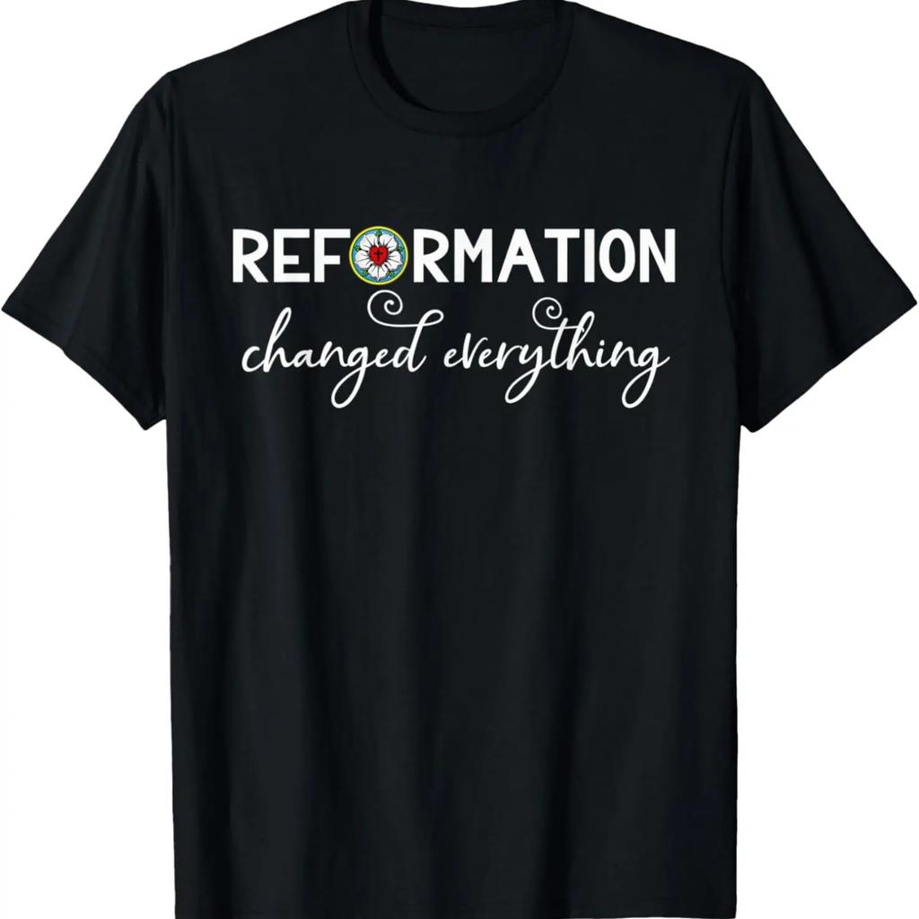 Martin Luther Rose Lutheran Seal Christian Reformation Quote T-Shirt