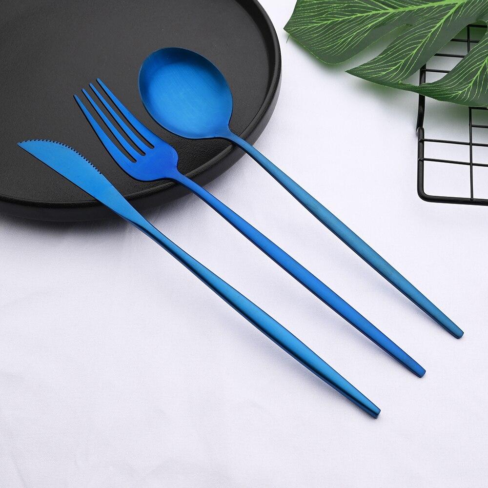 6Pcs Rianbow Matte Abendessen Gabel Edelstahl Geschirr Besteck Küche Gabel Hotel Familie Geschirr Besteck Besteck Set