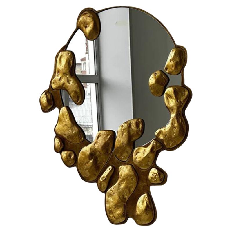 Irregular art-shaped mirrors, American-style creative restaurant special-shaped dining side mirrors, hotel decorative mirrors 60X80CM