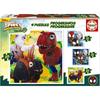 Puzzles Progréssifs - EDUCA - Dino Spidey - 12+16+20+25 Pieces