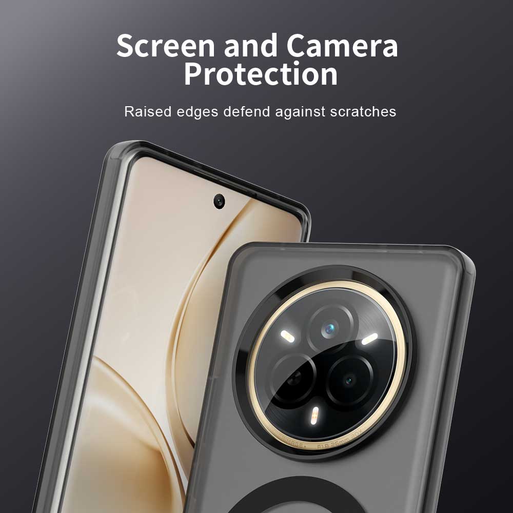 Magnetic Wireless Charging Case For Realme 14 Pro 5G 13 Pro+ Plus Cover Candy Colors Transparent Back Shell Coque