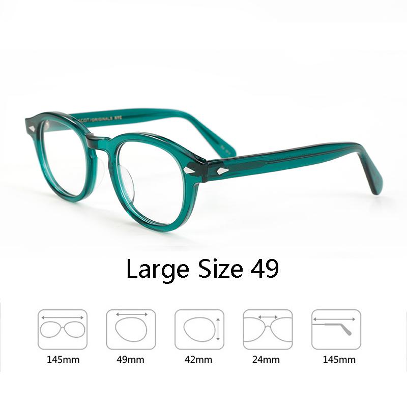 

Men s Spectacle Frame Johnny Depp Style Glasses Transparent Lens Brand designer Computer Male Round Vintage Eyeglasses