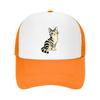Playful Winking Tabby Pop Portrait Mesh Baseball Cap Casual Hat Outdoor  For Womens Unisex FeUnisex
