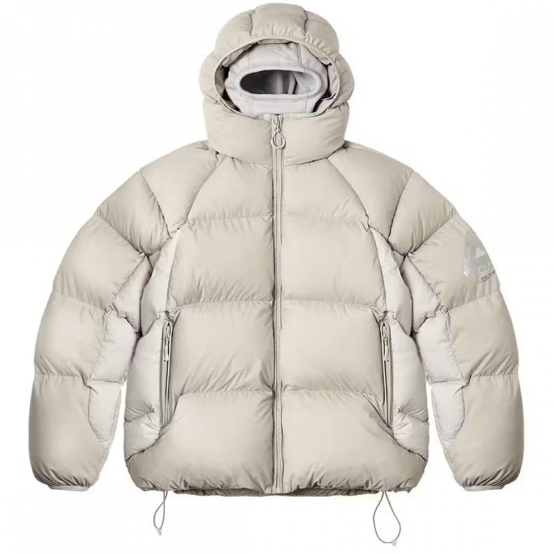 Winter Cotton Puffer Jacket Zip-Up Hooded Coat Waterproof Warm Outerwear Men Women Casual Daily Wear