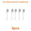 5 pezzi di ricambio per spazzolino elettrico Oclean per Oclean X Pro / X / Z1 / F1 / One / Air 2 testine per spazzolino elettrico sonico